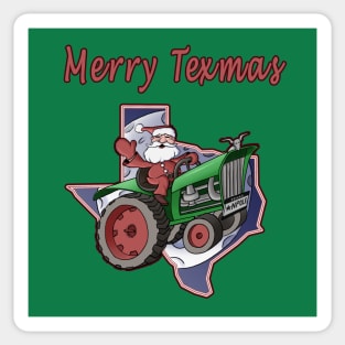 Merry Texmas - Santa Sleigh Sticker